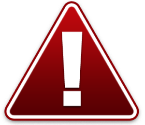 Warning sign icon - LMS