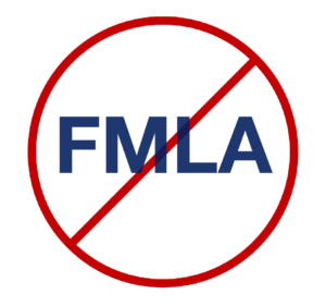 FMLA crossed out icon - LMS