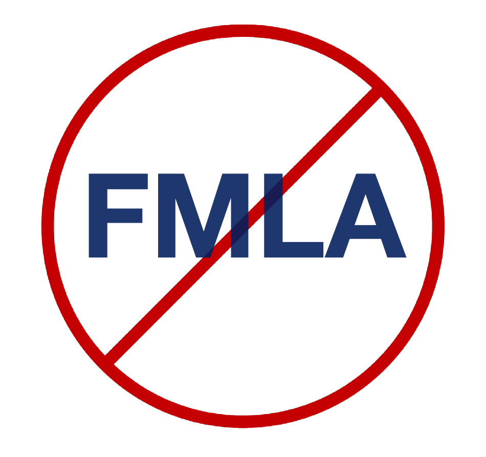 FMLA crossed out icon