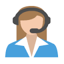 Business receptionist icon