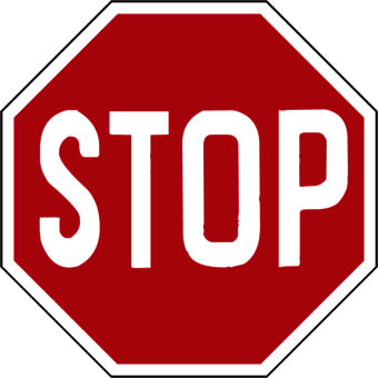 Stop sign icon