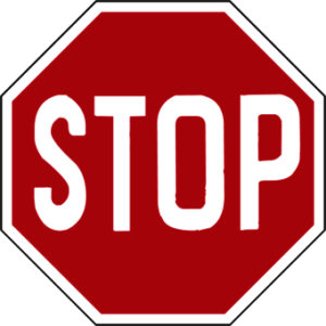 Stop sign icon - LMS