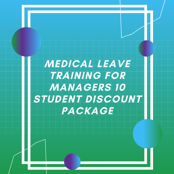 Medical Leave training for managers - LMS