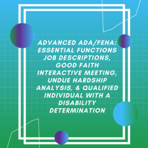 Advanced ADA/ FEHA - Leave Management Solutions