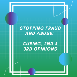 Stopping Fraud & Abuse Curing 2nd & 3 rd options - LMS