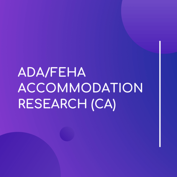 ADA/ FEHA Accommodation Research (CA) - LMS
