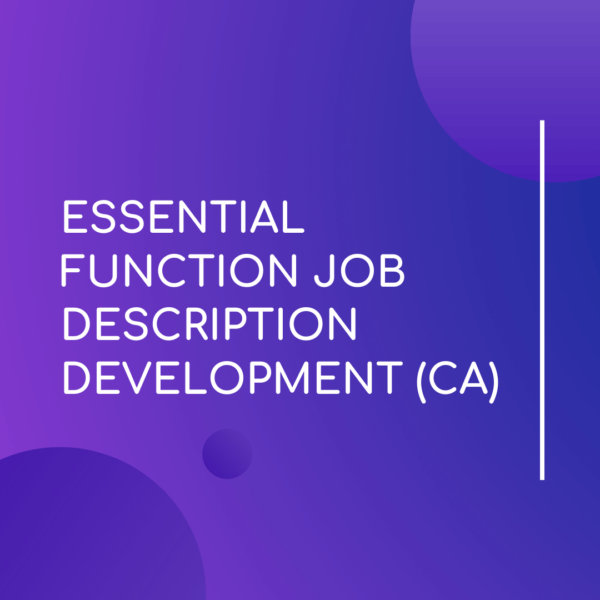 Function JOB Description - Leave Management Solutions